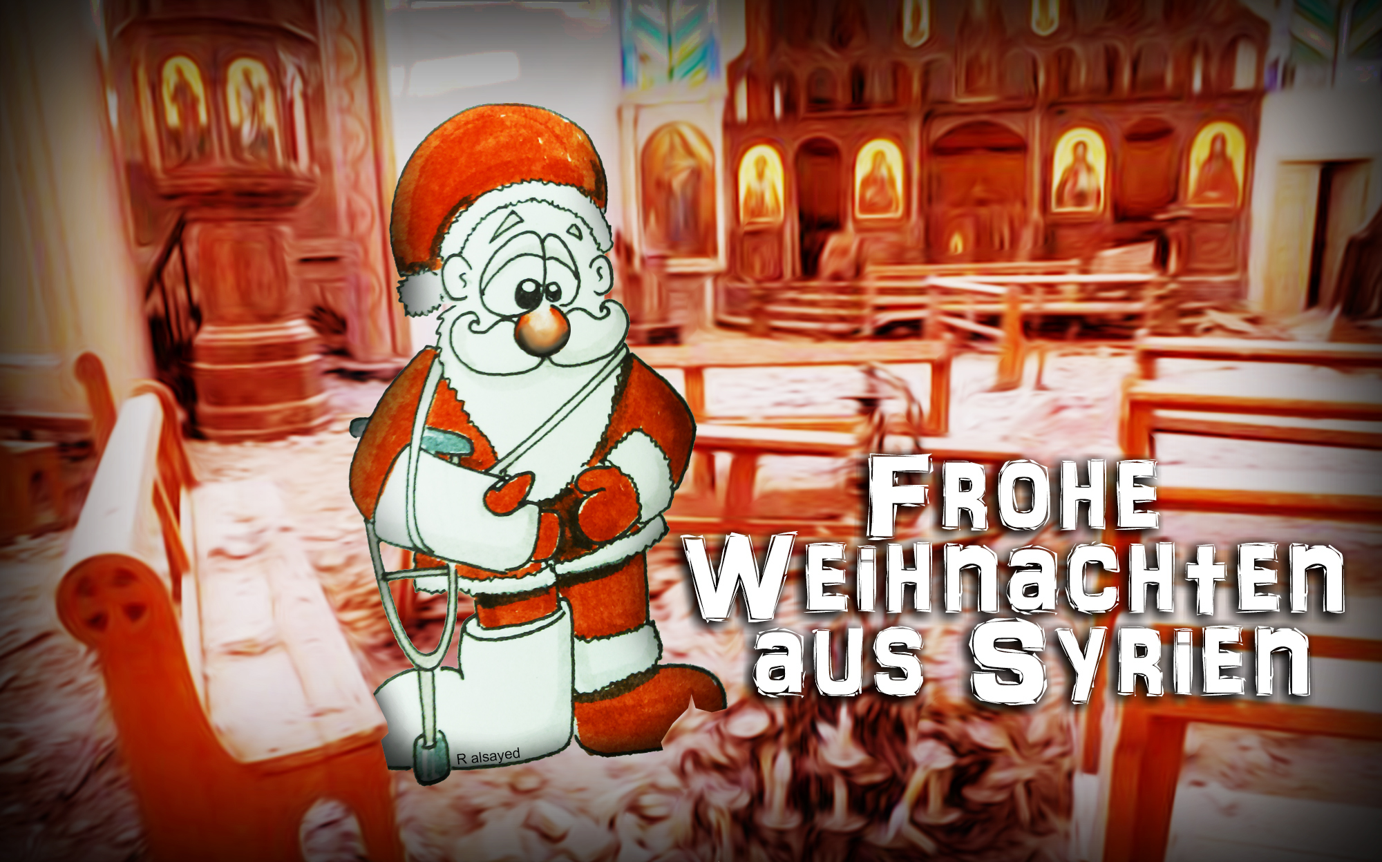 In Syrien gibt es auch Weihnachten. Flüchtling Magazin