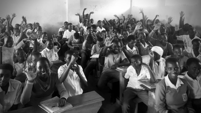 Schüler in Uganda